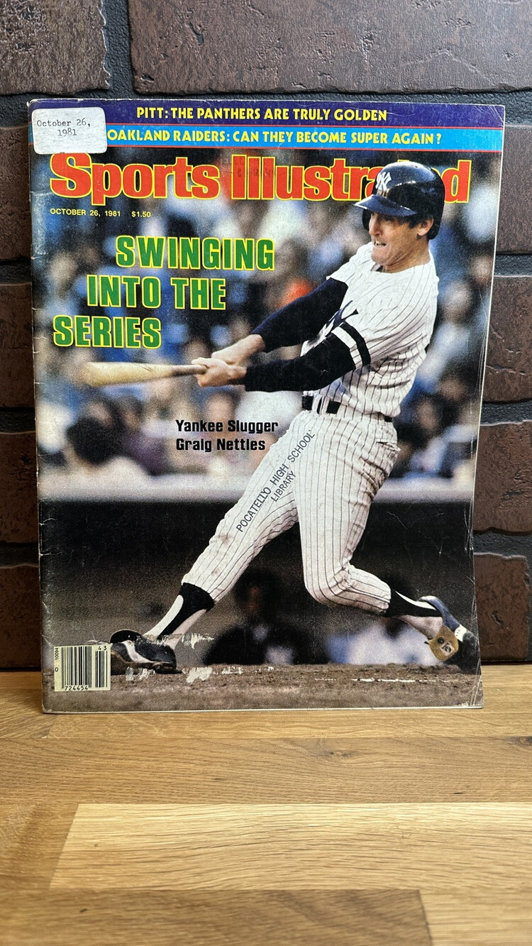 1981 NO LABEL Sports Illustrated GRAIG NETTLES New York YANKEES win ALCS !